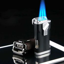 Allume-cigare à torche Turbo inhabituelle, Jet sans gaz, briquets métalliques dédiés 1300 C, tuyau coupe-vent, accessoires pour fumer, Gadget pour hommes