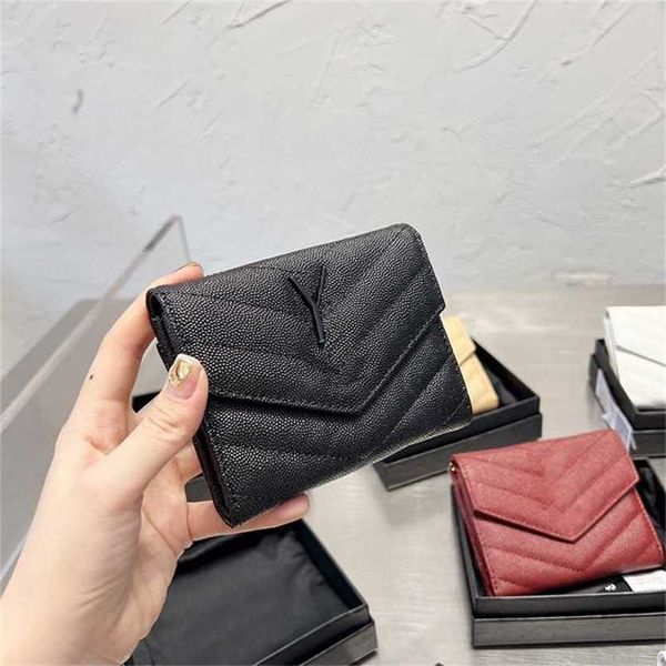 insolite y Brand Designer Porte-cartes Portefeuilles pour femmes et hommes Designers Clutch Purses 3 Fold Bag Ladies Cards Holders Pocket Coin Purse