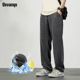 Pantalones de piernas anchas rectas para hombre de unvanques