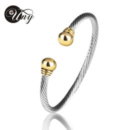 UNY Bangle Twisted Wire Armband Antieke Kabel Armbanden Luxe Designer Merk Vintage Bal Kerstcadeau Vrouwen C 240124