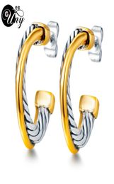 UNY boucle d'oreille concepteur inspiré David s Post câble Vintage marque de mode de luxe Antique bijoux s cadeaux 2207168857409