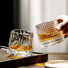 Unzip Creative Tumbler Scotch Whiskey Glass Cup Wijnglazen voor Bar Office Huishouden Bier Whisky Crystal Cups Shot Mok