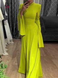 UOOZEE DERNIER STYLE Fashion Couleur solide soirée robe de soirée Femme Spring Summer Sleeves Sleeves Elegant Aline Maxi Robes 240408