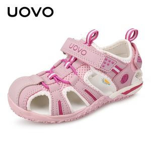 Uovo Aankomst 2024 Zomerstrandschoenen Childrens gesloten peuter sandalen kinderen kinderontwerper 240428