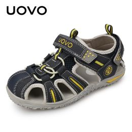 Brand Uovo 2024 Summer Beach Footwear Kids Fermed Toe Toddler Sandals Enfants Chaussures de créateurs de mode pour garçons et filles # 24-38 240412