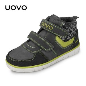 Uovo Kids Casual Shoes Fashion Boys and Girls Sneakers Autumn Winter Kids Schoolschoenen Kinderschoenen Maat 27# -35# LJ201203