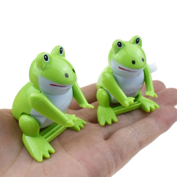 Upchain Top String Montessori Somersault Small Frog Modèle Clockwork Frog Toy Enfants Christmas Birthday Entertainment Gift