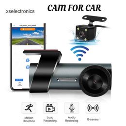 Actualización 1080P Dashcam cámara de salpicadero para coche Camara 360 Para Auto Super Night Vision 360 rotación coche conducción grabadora DVR Wifi caja negra coche DVR