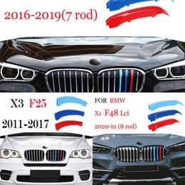 Update 3 Stuks Auto Grille M Power Voor Bmw X1 E84 F48 X3 F25 G01 X4 F26 G02 x5 E70 F15 G05 X6 E71 F16 Racing Grille Trim Strips