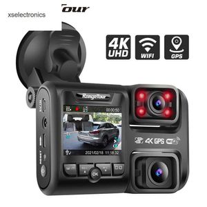 Mise à jour 4K 2160P WIFI Enregistreur GPS Double Objectif Voiture DVR Novatek 96663 Puce Sony IMX323 Capteur Vision Nocturne Double Caméra Dash Cam Enregistreur D30H Voiture DVR