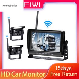 Update 7 inch draadloze automonitorscherm omgekeerde voertuigmonitors Reversing camerascherm voor automonitor voor Auto Truck RV CAR DVR