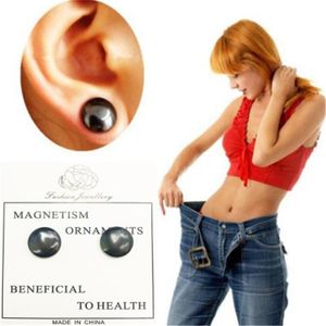 Boucles d'oreilles magnétiques noires, mise à jour, clou à Clip, mince, puissance saine, anneaux d'oreilles pour femmes et hommes, bijoux Hip Hop à la mode