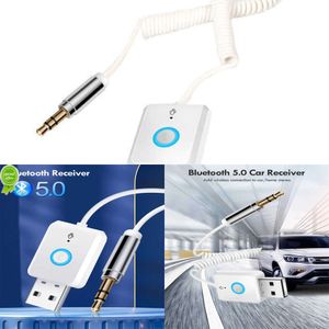 Update Bluetooth Aux Adapter Ontvanger Zender USB 3.5Mm Jack Car Audio Bluetooth 5.0 Handsfree Kit Voor Auto Elektronica accessoires