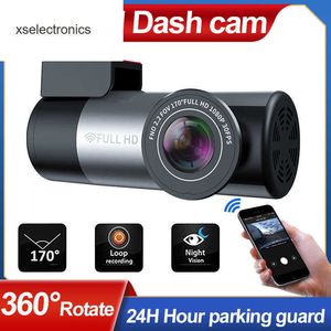 Mise à jour de la caméra de tableau de bord WIFI FULL HD 1080P Super Mini caméra de voiture DVR Version nocturne sans fil enregistreur de conduite à capteur G avec DVR de voiture vocale multi-pays