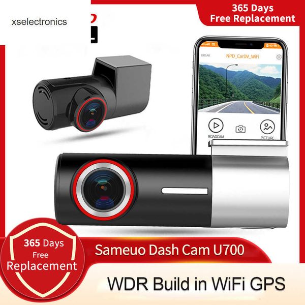 Mise à jour Dashcam Dash cam avant et arrière 1944P Dvr de voiture avec 2 caméras wifi caméra de voiture Enregistreur vidéo Caméra de recul 24H Surveillance du stationnement DVR de voiture