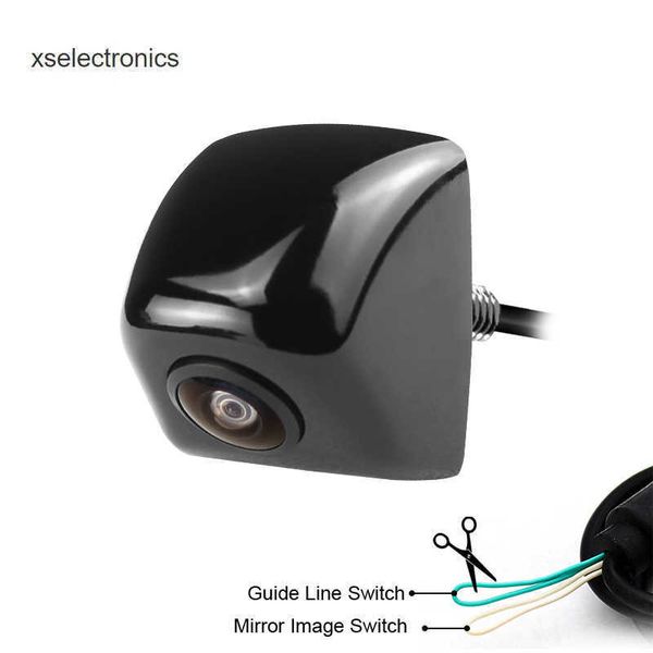 Actualizar HD Sony / CCD Fisheye Lens Upside Down Instalar Car Reverse Backup Front Side Cámara de visión trasera para vehículo Stereo Parking Monitor Car DVR