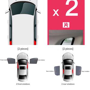 Actualización de parasol magnético para coche, marco de parabrisas delantero, cortina, parte trasera, parasol para ventana de bebé, visera para Peugeot 3008 P84 2016-2023