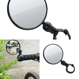 Espejo de actualización espejo convexo gran angular Reflector de bicicleta espejo retrovisor de bicicleta de montaña espejo retrovisor con mango de silicona