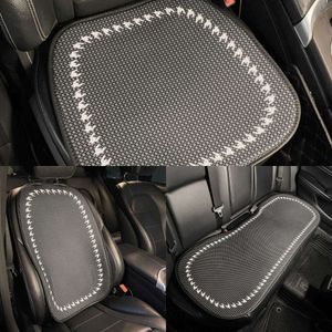 Mise à jour du nouveau dessin animé classique grille universelle coussin de siège de voiture respirer tapis de soie glacée quatre saisons utilisation housse de siège auto accessoires de voiture pour les femmes