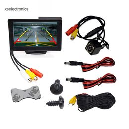 Aktualisieren Sie die hintere Autokamera mit oder Monitor, 4,3-Zoll-Bildschirm, TFT-LCD, HD-Farbdigitales 4,3-Zoll-PAL/NTSC-Display für das Parken, Rückwärtsfahren, Auto-DVR