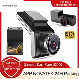 Update SameUo Dash Cam voor en achter UHD2160P Videorecorder 24H Parkeer Auto WiFi 2 Cam Night Vision Car DVR Camera Dashcam CAR DVR