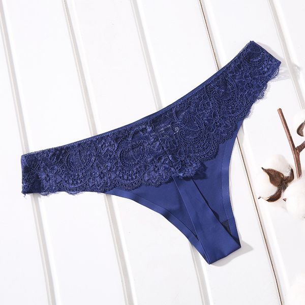 Mise à jour Sexy glace soie G String sans couture Invisible Bikini culotte respirant slips culotte femmes sous-vêtements Lingerie String T dos