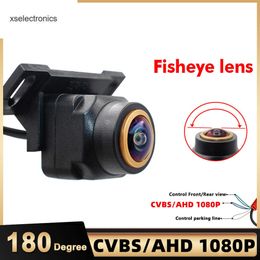 Mise à jour SMARTOUR AHD 1080P CCD CVBS 180 degrés Objectif Fisheye Caméra de vue avant / arrière de voiture Starlight Vision nocturne Caméra de recul de véhicule DVR de voiture
