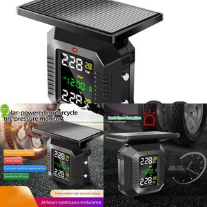 Mise à jour solaire numérique motos TPMS système de surveillance de la pression des pneus de haute précision sans fil écran LCD capteur externe d'alimentation USB