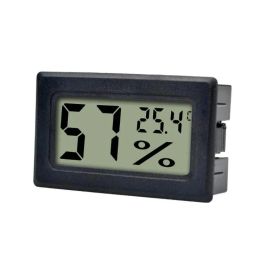 Actualizado Higrómetro Digital LCD Ingrómetro Incrustado Tester de humedad Refrigerador Monitor de medidor de congelador de refrigerador Blanco Color blanco 11 LL