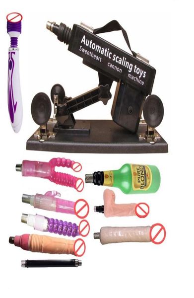 Version mise à jour moteur puissant silencieux faisant des machines d'amour jouets sexuels pour homme et femme automatique sexe machine gode pistolet ensemble avec Acce4237425