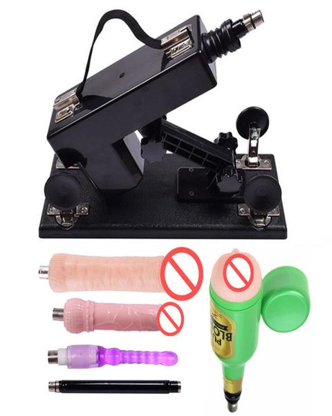 Version mise à jour Sex Machine avec accessoires Masturbation féminine pistolet de pompage vibrateur automatique pistolet meubles sexuels pour couples sexe 3521856