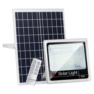 UPGARED 40W 60W 80W 100 W Solar Floodlight Outdoor Square Street LED Garden Solar Lamp Beveiliging Beveiligingslicht met Remote Batterij-indicator