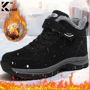 Upgrad bottes hommes femmes sans lacet chaussures d'hiver pour hommes bottines imperméables bottes d'hiver mâle neige Botines bottes de randonnée 240106