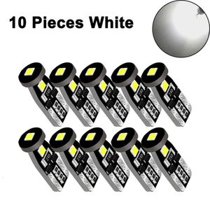 Actualización 10 Uds bombilla LED de coche T10 W5w luz de señal Canbus 12V 7000K 3030Smd blanco Auto Interior cúpula lectura cuña puerta lateral maletero lámparas