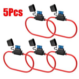 Upgrade 10 Stuks Auto Mini Blade Adapter Zekeringhouder In Lijn Spatwaterdicht Voor 12V 30A Draad scheidingsschakelaar Socket Vochtbestendig Splash