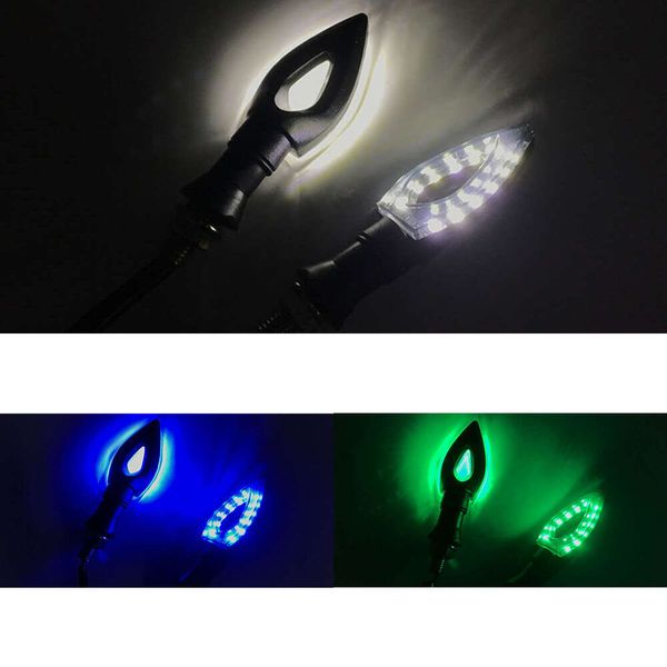 Actualización 1 Uds. Lámpara LED de señal de giro luces indicadoras de Flash luz de marcha impermeable Moto bicicleta Super brillante Universal