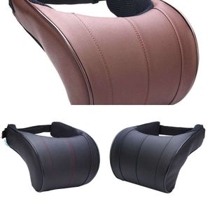 Mise à niveau 1 pièces oreiller en cuir Auto voiture cou oreiller en mousse à mémoire de forme voiture oreiller cou reste siège appui-tête coussin de haute qualité