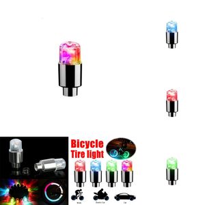 Lumière de capuchon de pneu pour voiture, moto, roue de vélo, lampe LED colorée, moyeu de cyclisme, ampoule lumineuse, accessoires, mise à niveau 2/4 pièces