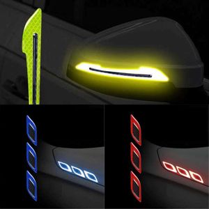 Upgrade 2023 Upgrade 3D Koolstofvezel Auto Deurklink Stickers Krasbestendig Sticker Auto Veiligheid Reflecterende Strip Auto Accessoires