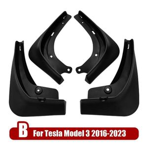 Upgrade 2024 Upgrade Spatbord Flappen Voor Tesla Model 3 Highland 2016-2024 Verf Protector Anti Dirt Splash Spatbord auto Accessoires Upgrade