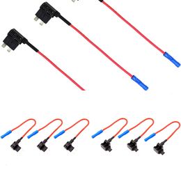 Mise à niveau 3/5Pcs Adaptateur de Circuit de Boîte à Fusibles de Voiture Mini Fusible à Lame ATM de Petite et Moyenne Taille pour Voiture Van Moto RV Bateau Tracteur TAP Adaptateur