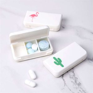 Mise à niveau 3 grilles Mini étui à pilules en plastique boîte à médicaments de voyage mignon petite tablette pilule stockage organisateur support de la boîte conteneur distributeur étui