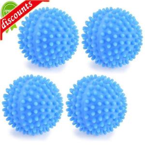 Boule de sèche-linge en PVC 65mm, 3 pièces améliorées, pour le nettoyage ménager, Machine à laver, adoucisseur de vêtements, boule de nettoyage solide réutilisable