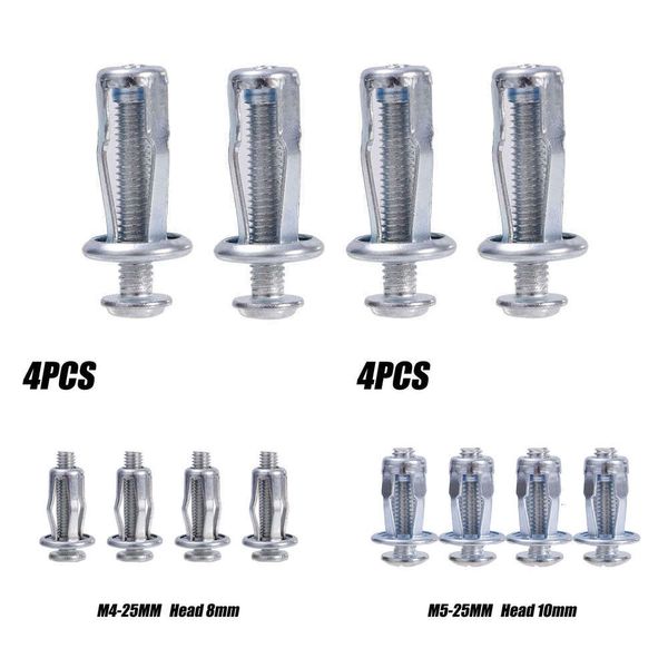 Mise à niveau 4 pièces Kit d'écrous de Rivets à pétales M4 M5 M6 M8 fixation de plaque d'immatriculation de voiture pince de Base en métal ensemble de pinces de boulons à écrou fixe multifonctionnel