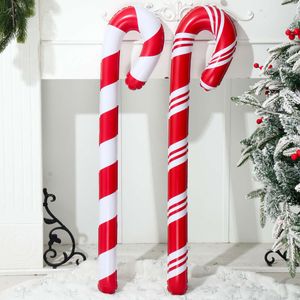 Mise à niveau de 90 cm de ballons gonflables en forme de canne à sucre de Noël, décoration d'extérieur pour décoration de Noël, fournitures de décoration, cadeaux de Noël 2023