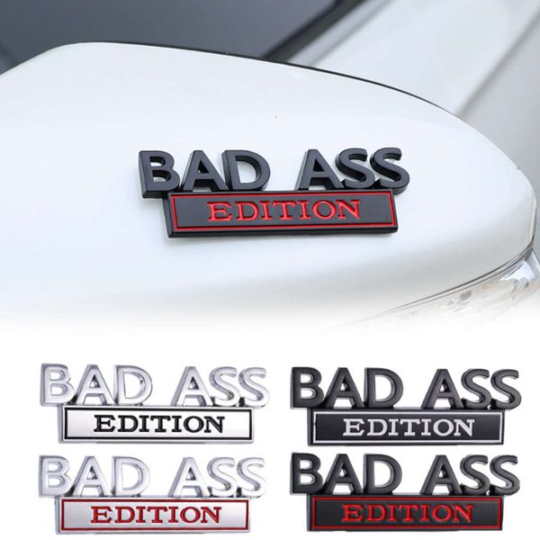 Mise à niveau BAD ASS Edition Emblème 3D Métal Décoration De Voiture Autocollants Calandre Capot Fender Tronc Auto Carrosserie Moto SUV DIY Décalcomanies