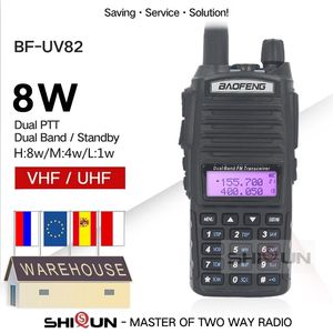 Mise à niveau BaoFeng UV-82 en option 5W UV 82 talkie-walkie 10 KM Baofeng 8W Radio amateur 10KM double PTT 82HP UV-9R GT-3TP UV-5R