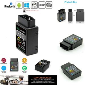 Outil de Scanner de voiture Bluetooth, mise à niveau, OBD ELM327 V2.1, adaptateur MOBDII avancé OBD2, vérification du BUS, moteur, lecteur de Code de Diagnostic automatique