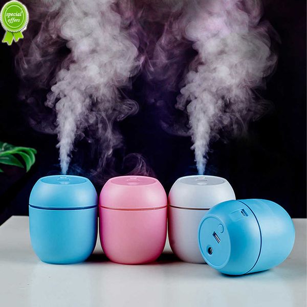 Humidificateur d'air Portable pour voiture, désodorisant avec veilleuse LED, diffuseur d'huile alimenté par USB pour la maison, accessoires d'intérieur de voiture