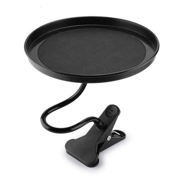 Bandeja de comida mejorada para coche con soporte de abrazadera, mesa de comedor plegable, soporte para bebidas, palé para coche, asiento trasero, portavasos de agua para coche, bandeja giratoria para coche